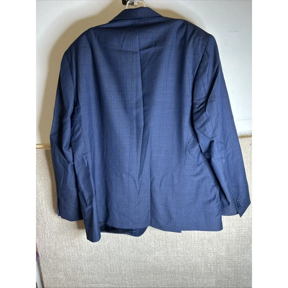 Ermenegildo Zegna Traveller Mens Blue Wool Suit Coat And‎ Pants Sz 46R Mod Fit